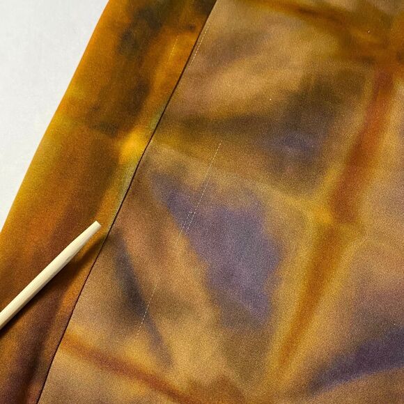 Zara Satin Effect Geometric Pants Womens Size Small Multicolor Wide Leg Flaws - Picture 14 of 16